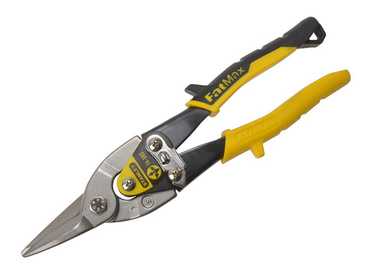 Stanley Yellow Aviation Snips Straight Cut 250mm 10in STA214563