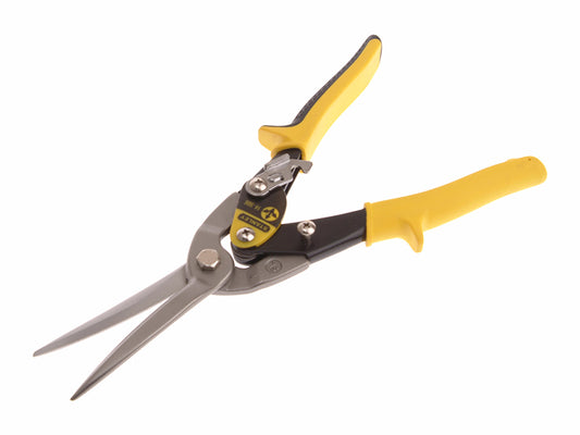 Stanley Yellow Long Aviation Snips Straight Cut 300mm STA214566