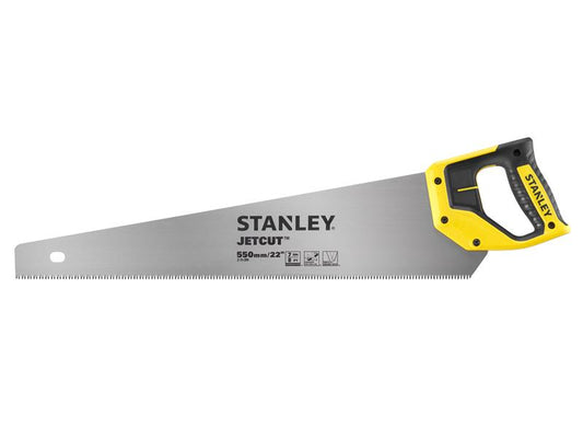 Stanley Jet Cut Heavy-Duty Handsaw 550mm (22in) 7 TPI, 2-15-289