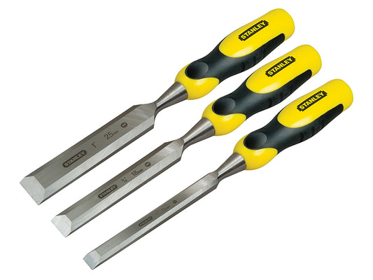 Stanley DYNAGRIP Bevel Edge Chisel with Strike Cap Set 3 Piece STA216883