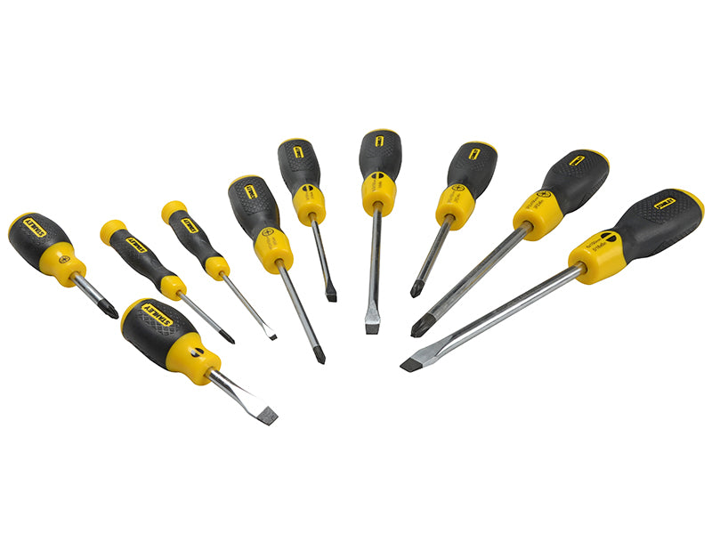 Stanley Cushion Grip Screwdriver Set 10 Piece STA265014