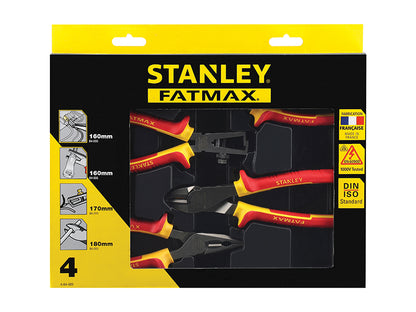 Stanley FatMax VDE Pliers Set 4 Piece STA484489