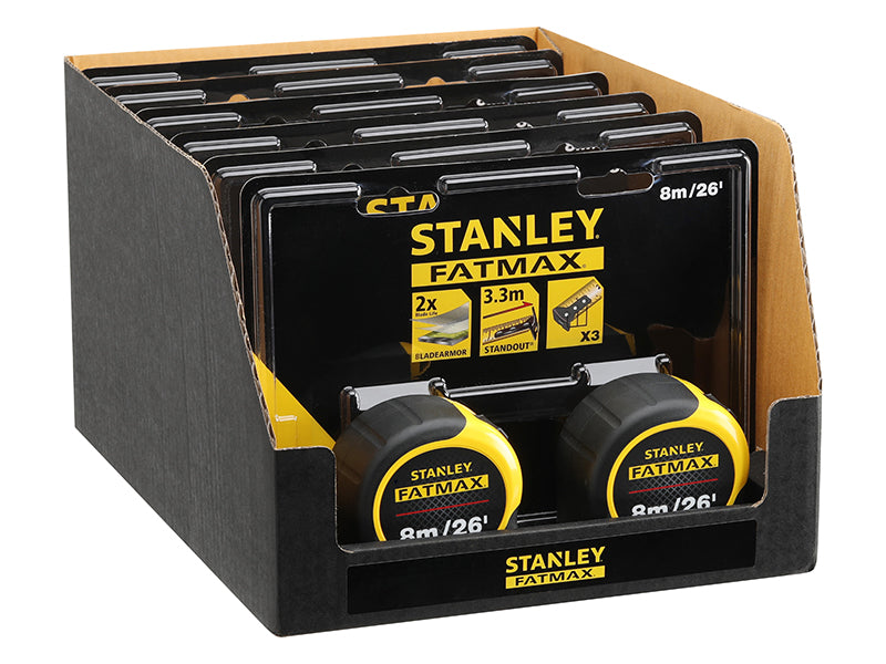 Stanley FatMax Classic Tape Twin Pack 8m/26ft Width 32mm STA581558