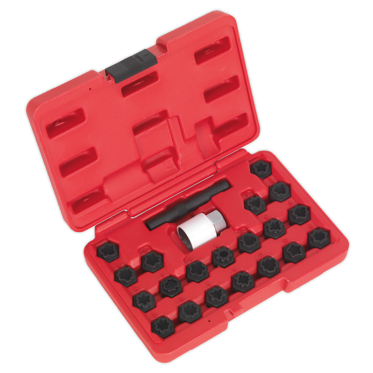 Sealey SX206 Locking Wheel Nut Key Set 22pc - Audi