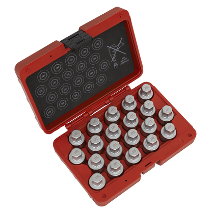 Sealey SX216 Locking Wheel Nut Key Set 20pc - Vauxhall-C