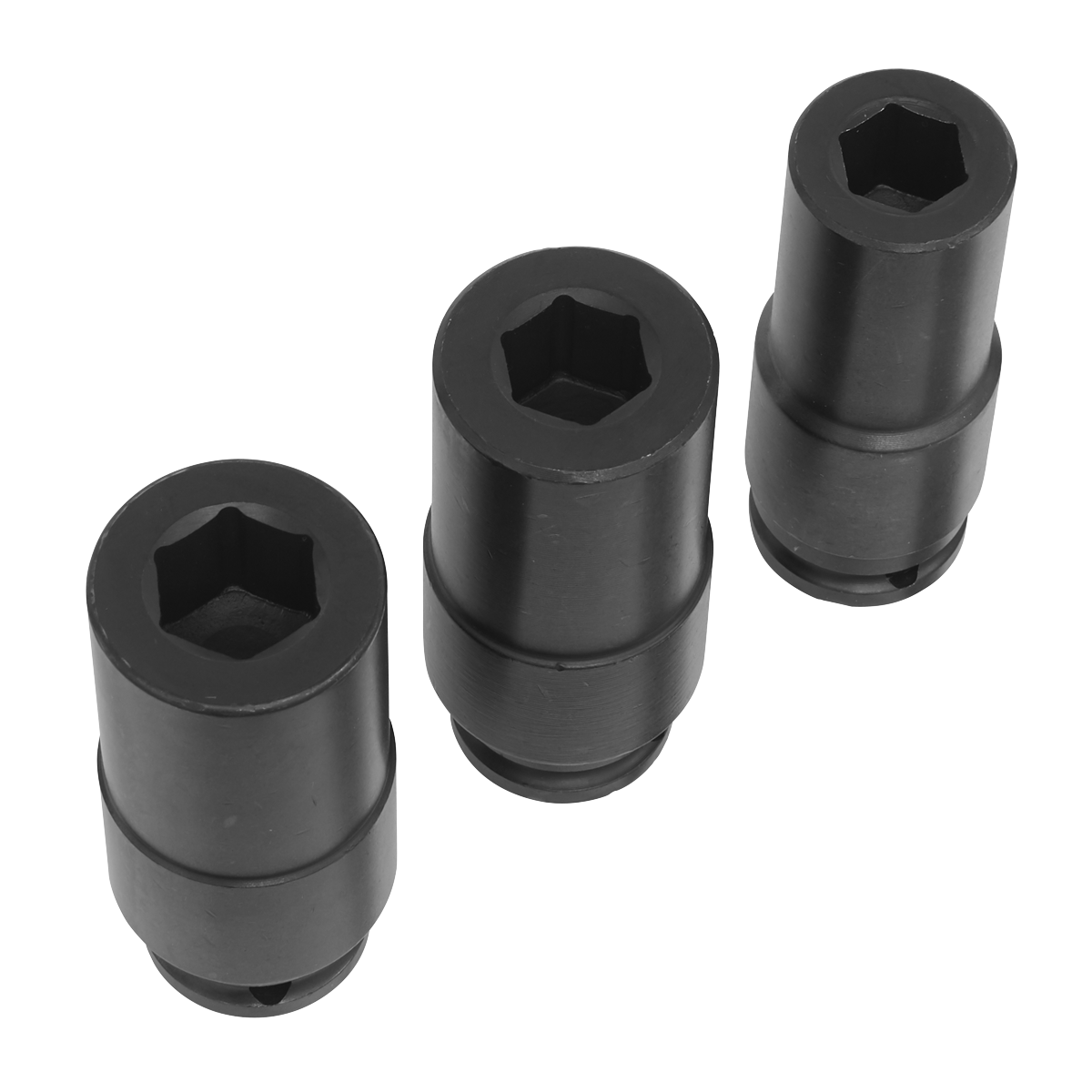 Sealey SX319 Deep Weighted Impact Socket Set 1/2"Sq Drive 3pc