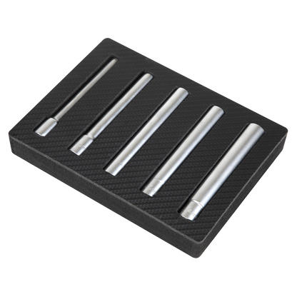 Sealey SX814 Extra-Deep Socket Set 5pc 8 10 12 13 14mm 3/8"Sq Drive