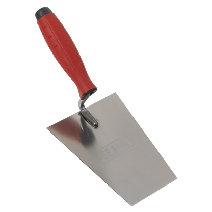 Sealey T1203 Stainless Steel Masonry Trowel - Rubber Handle - 160mm