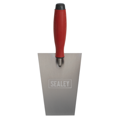 Sealey T1203 Stainless Steel Masonry Trowel - Rubber Handle - 160mm