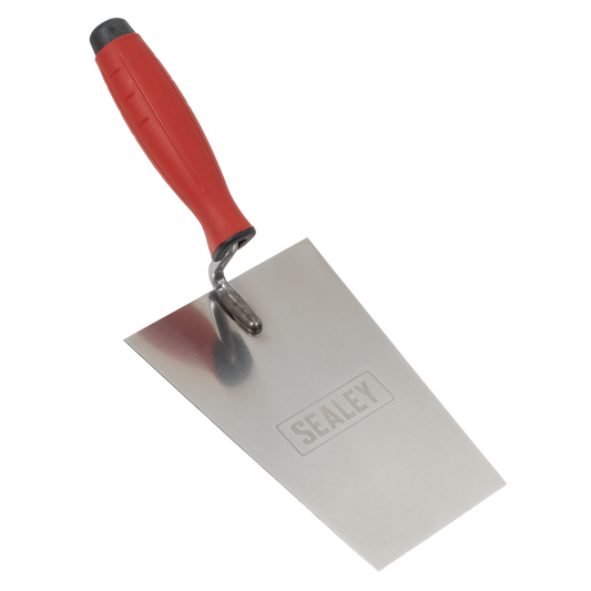 Sealey T1204 Stainless Steel Bucket Trowel - Rubber Handle - 180mm