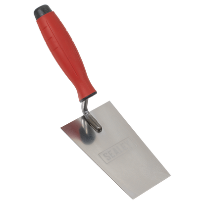 Sealey T1208 Stainless Steel Filler Trowel  - Rubber Handle - 140mm