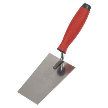 Sealey T1208 Stainless Steel Filler Trowel  - Rubber Handle - 140mm