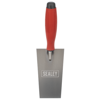 Sealey T1208 Stainless Steel Filler Trowel  - Rubber Handle - 140mm