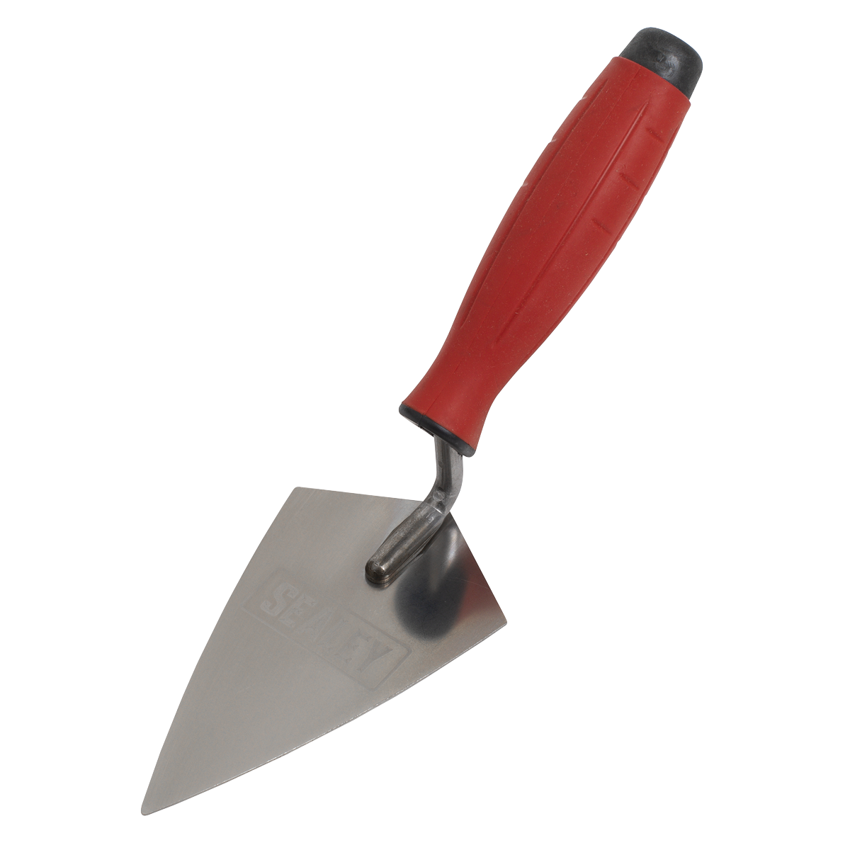 Sealey T1222 Stainless Steel Sharp Pointing Trowel - Rubber Handle - 140mm