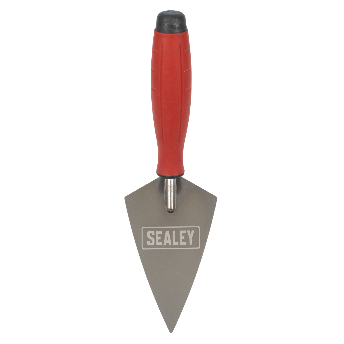 Sealey T1222 Stainless Steel Sharp Pointing Trowel - Rubber Handle - 140mm