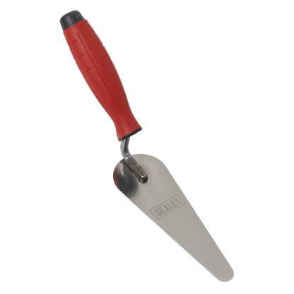 Sealey T1225 Stainless Steel Narrow Gauging Trowel - Rubber Handle - 160mm