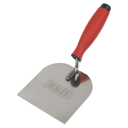 Sealey T1706 Stainless Steel Margin Trowel - Rubber Handle - 120mm