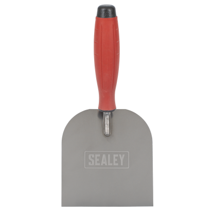 Sealey T1706 Stainless Steel Margin Trowel - Rubber Handle - 120mm