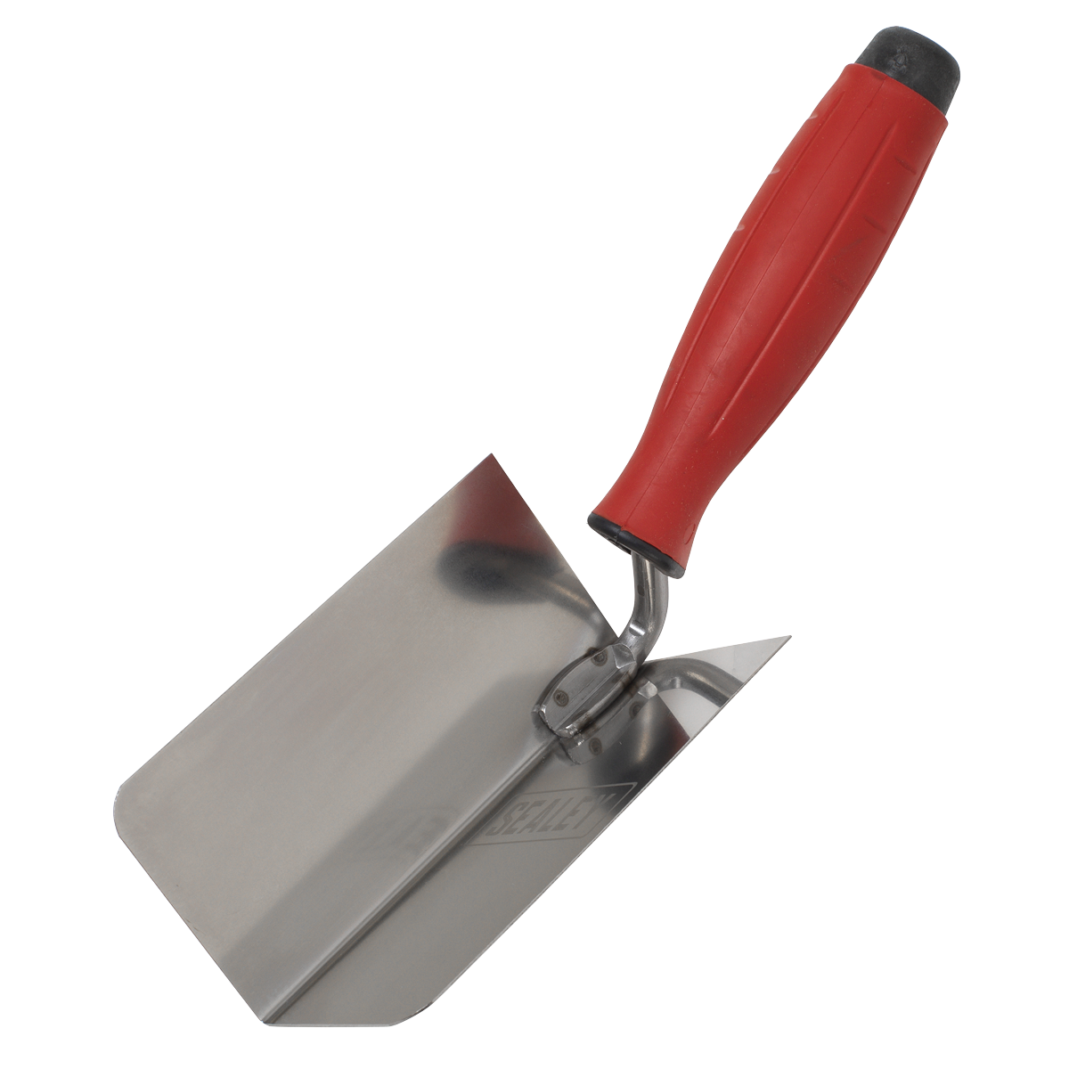 Sealey T1802 Stainless Steel Internal Corner Trowel - Rubber Handle - 120 x 60mm