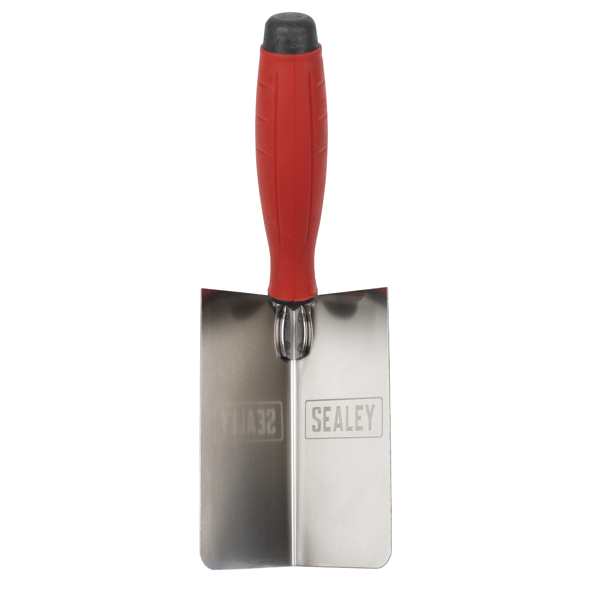 Sealey T1802 Stainless Steel Internal Corner Trowel - Rubber Handle - 120 x 60mm