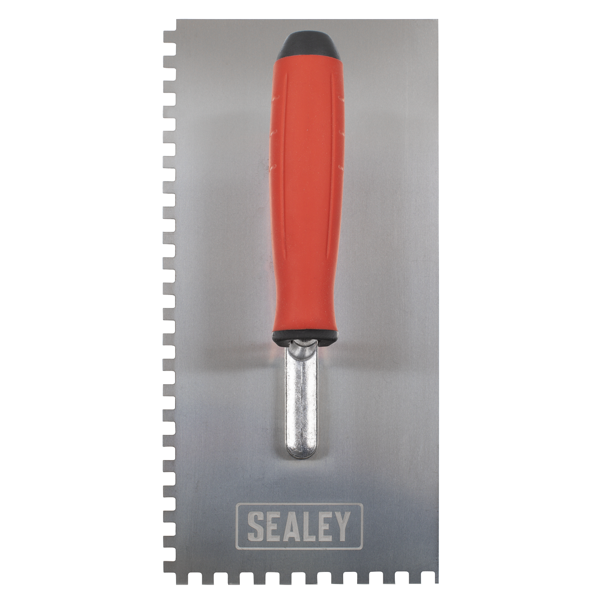 Sealey T7806 Stainless Steel 270mm Notched Trowel - Rubber Handle - 6mm