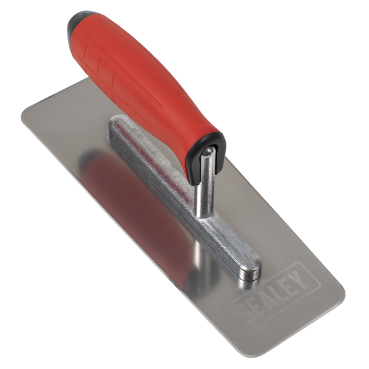 Sealey T8012 Stainless Steel 240mm Venetian Trowel - Rubber Handle