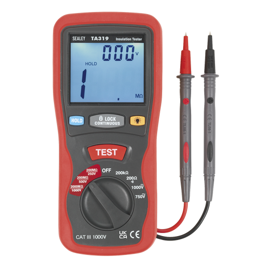 Sealey TA319 Digital Insulation Tester