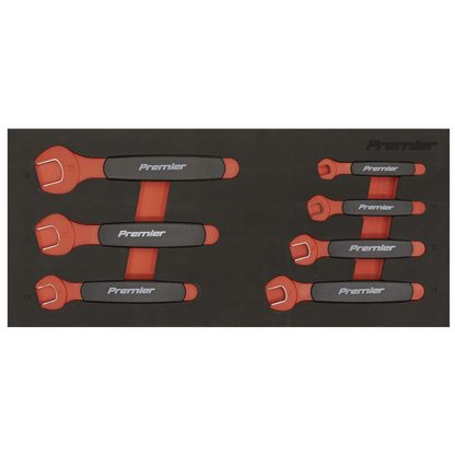 Sealey TBTE03 Insulated Open-End Spanner Set with Tool Tray 7pc VDE Approved