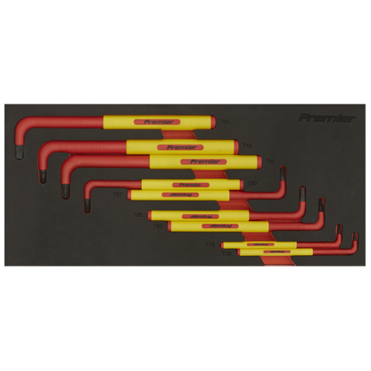 Sealey TBTE06 Insulated TRX-Star* Key 9pc with Tool Tray - VDE Approved