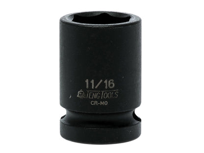 Teng Impact Socket Hexagon 6-Point 1/2in Drive 11/16in