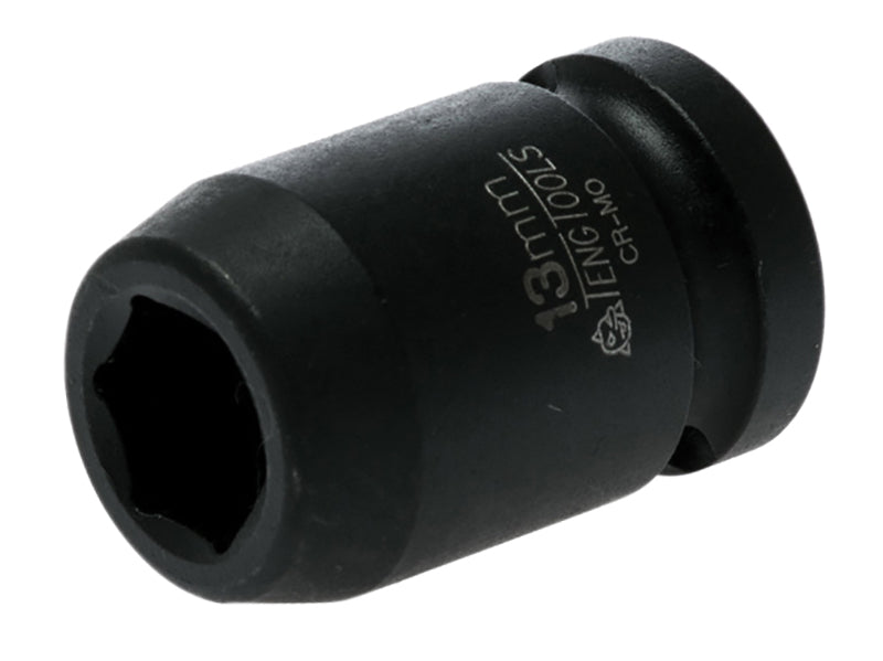 Teng Impact Socket Hexagon 6-Point 1/2in Drive 13mm