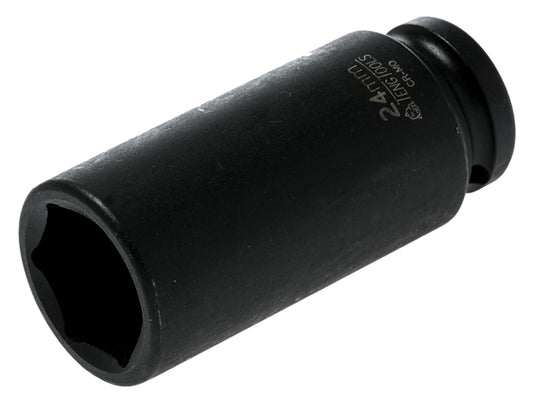 Teng Deep Impact Socket Hexagon 6-Point 1/2in Drive 24mm