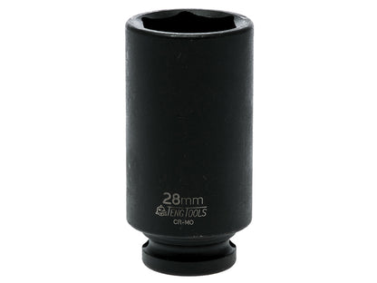 Teng Deep Impact Socket Hexagon 6-Point 1/2in Drive 28mm