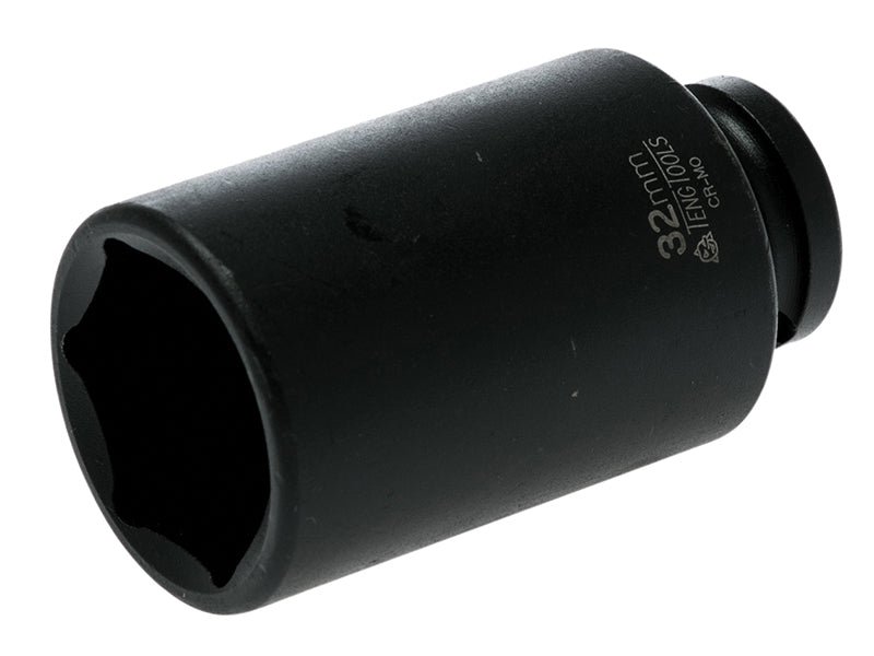 Teng Deep Impact Socket Hexagon 6-Point 1/2in Drive 32mm