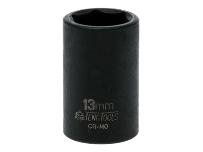 Teng Impact Socket Hexagon 6-Point 3/8in Drive 13mm