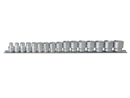 Teng M3816 Socket Clip Rail Set of 16 Metric 3/8in Drive