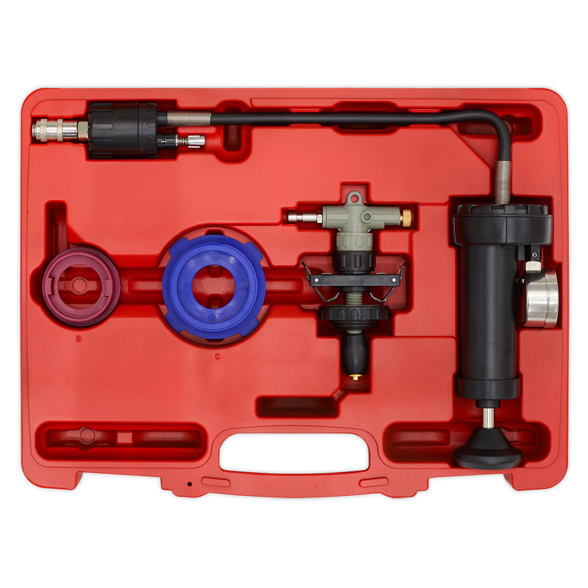 Sealey VS0012 Cooling System Pressure Test Kit 4pc