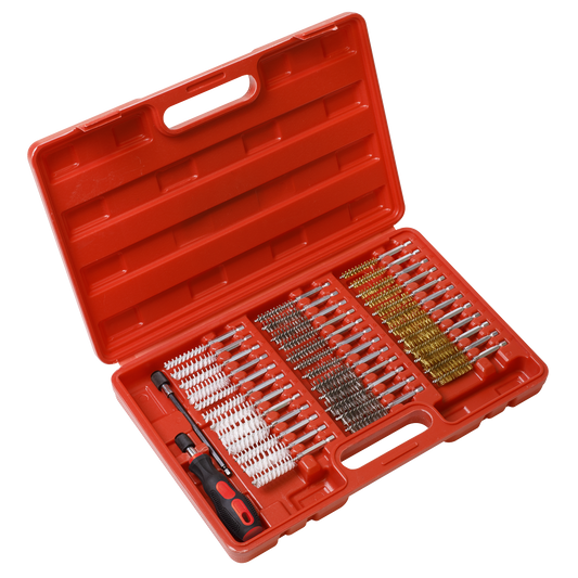 Sealey VS1910 38pc Cleaning Brush Set Injector Bore