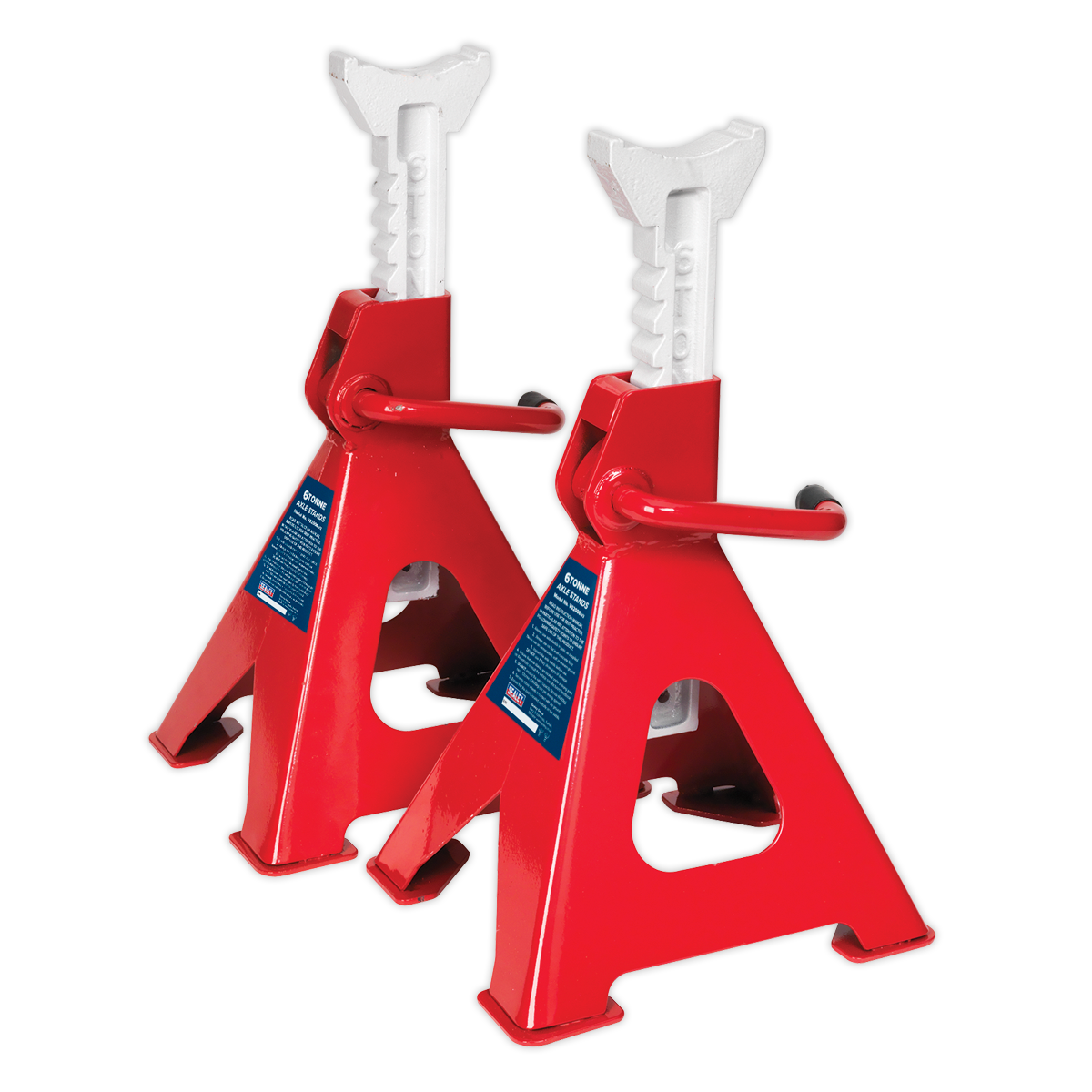 Sealey VS2006 Ratchet Type Axle Stands (Pair) 6 Tonne Capacity per Stand