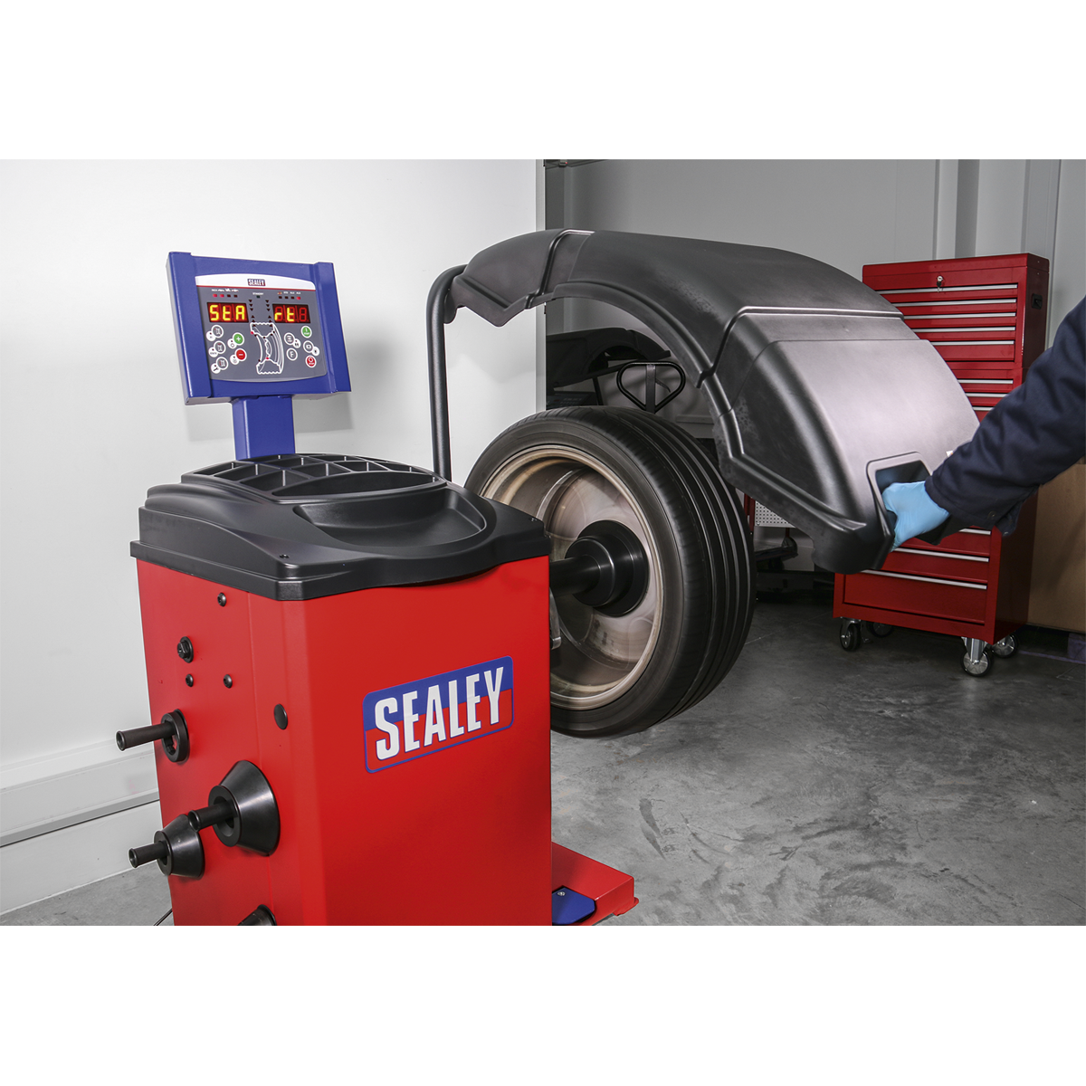 Sealey WB10 Wheel Balancer - Semi-Automatic