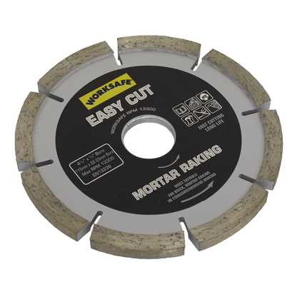 Sealey WDEC1156MR Easy Cut Diamond Blade Ø115 x Ø22mm - Mortar Raker