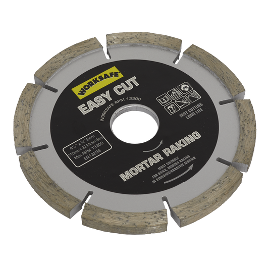 Sealey WDEC1156MR Easy Cut Diamond Blade Ø115 x Ø22mm - Mortar Raker