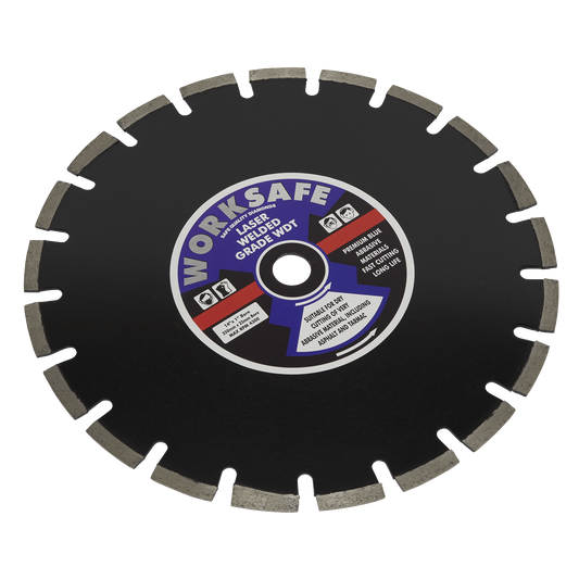 Sealey WDT350 Asphalt/Tarmac Diamond Blade Ø350 x 25mm