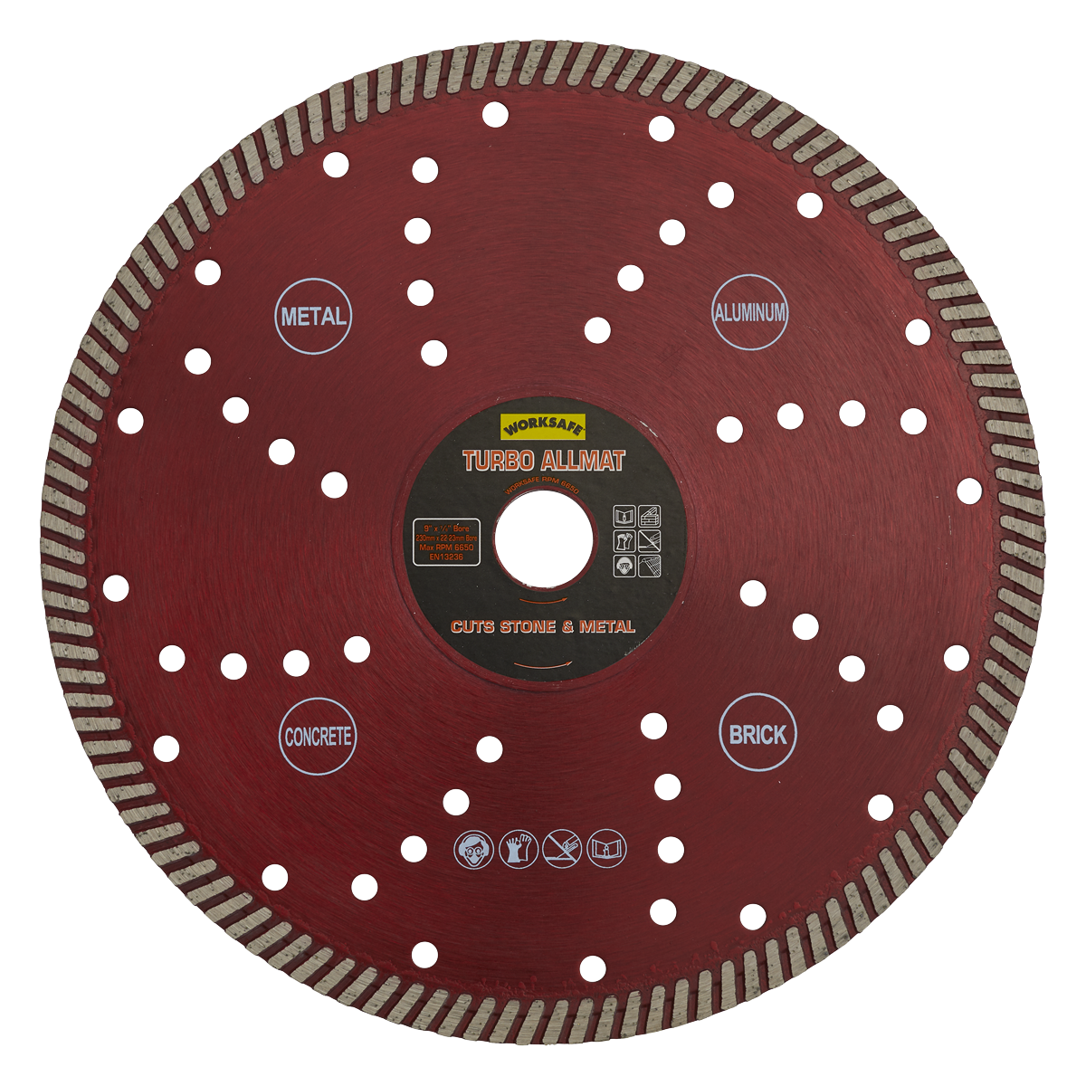 Sealey WDTA230 Turbo Allmat Diamond Blade Ø230 x Ø22mm