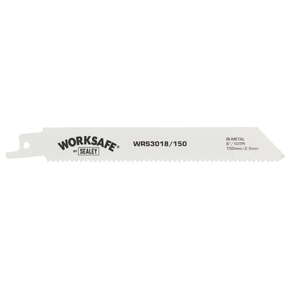 Sealey WRS3018/150 Reciprocating Saw Blade 150mm 10tpi - Pack of 5
