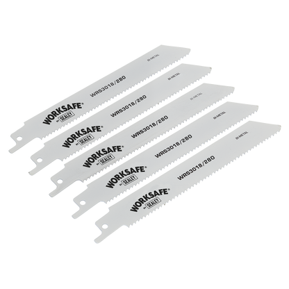 Sealey WRS3018/280 Reciprocating Saw Blade 280mm 10tpi - Pack of 5