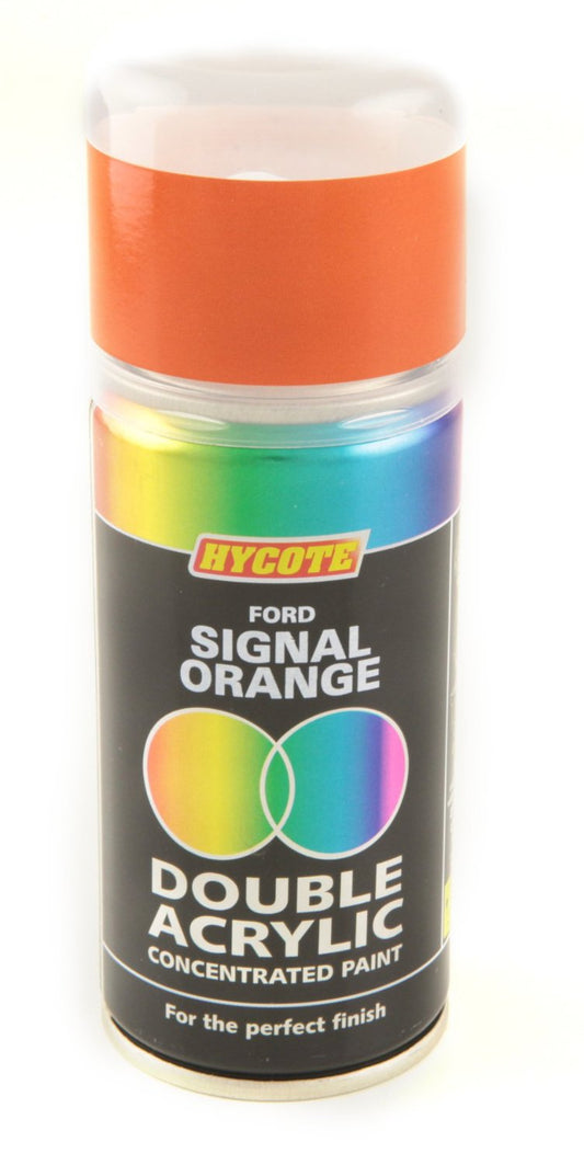 Hycote Ford Signal Orange Double Acrylic Spray Paint 150Ml Xdfd528