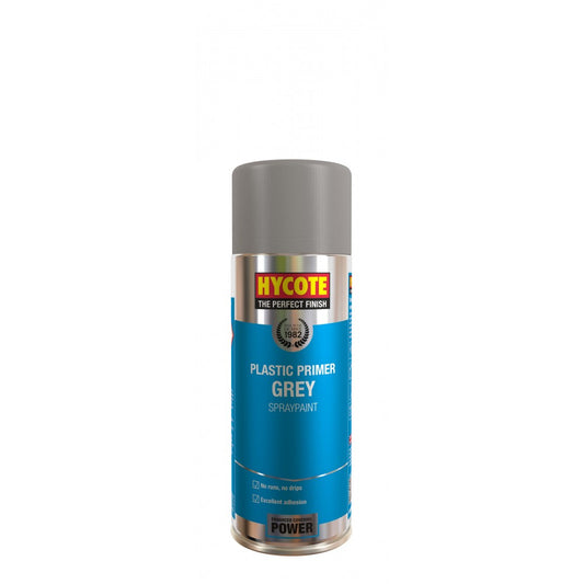 Hycote Grey Plastic Primer Spray Paint (Pack Of 12 Cans) 400Ml