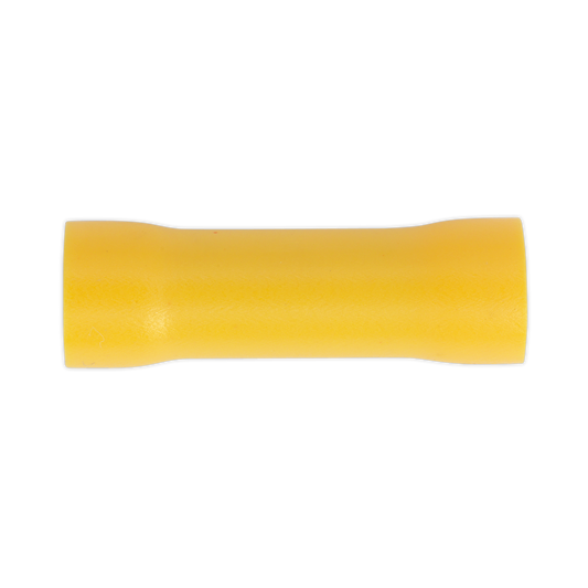 Sealey YT10 Butt Connector Terminal Ø5.5mm Yellow Pack of 100