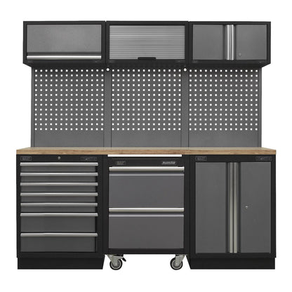 Sealey APMSSTACK12W Superline PRO® 2.04m Storage System - Pressed Wood Worktop